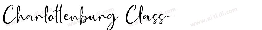 Charlottenburg Class字体转换